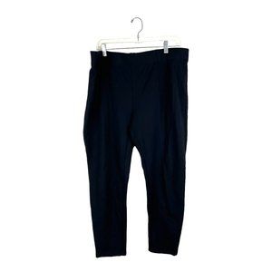 Dip black ponte knit pull on skinny pants leggings jeggings sz 2X elastic waist